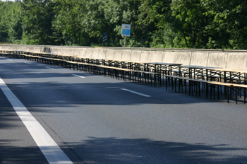 Tische A 40 Ruhrschnellweg Still-Leben 6554