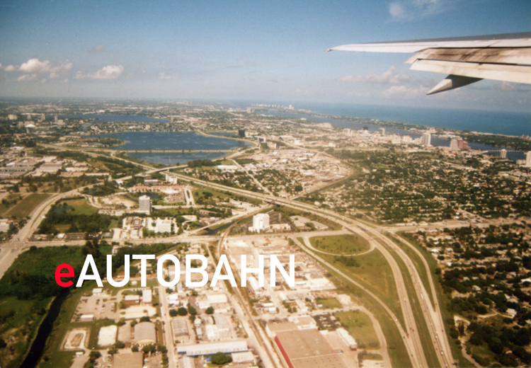 US Interstate I-95 West Palm Beach Belvedere USA Autobahn Luftbild Forida