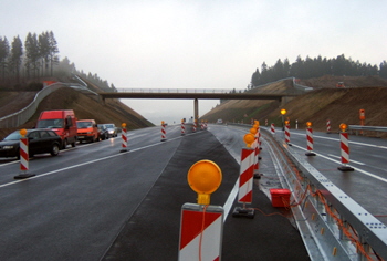 UebergangBehelfsausfA1 Eifelautobahn ahrt