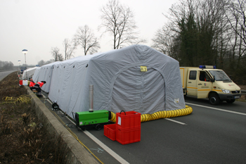 Unfallübung Autobahn A 57 78