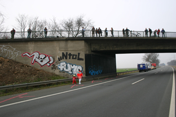 Unfallübung Autobahn A 57 97