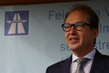 Verkehrsfreigabe A8 PP Modell Gnzburg - Augsburg Bundesverkehrsminister Alexander Dobrindt 99