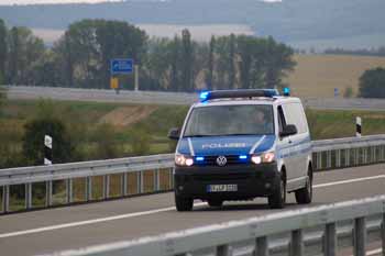 Verkehrsfreigabe Bundesautobahn A71 Gesamtfertigstellung Autobahnpolizei 67