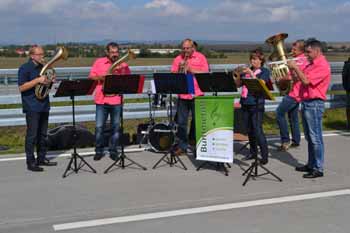 Verkehrsfreigabe Bundesautobahn A71 Gesamtfertigstellung Musikkapelle Buntmetall 06