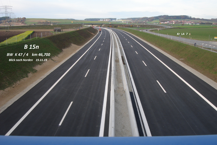 Verkehrsfreigabe Bundesstraße B 15n provisorische Anbindung Essenbach Regensburg Neufahrn Landshut Autobahn A92 39