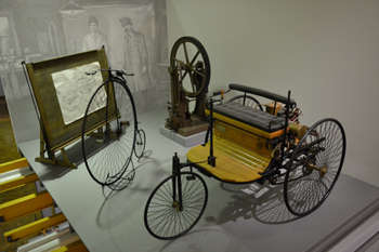 Verkehrsgeschichte Technoseum Carl Benz erstes Automobil 22