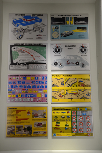 Verkehrsgeschichte Technoseum Fahrschule Unterricht Schautafeln Schaubilder 59