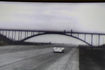 Verkehrsgeschichte Technoseum Geschwindigkeitsrekord Reichsautobahn Dessau Rennstrecke Carraciola Rosemeyer 76