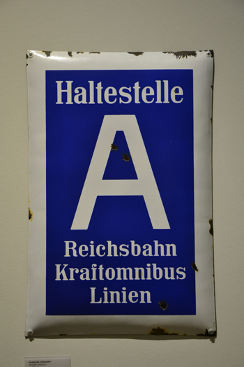 Verkehrsgeschichte Technoseum Reichsautobahn Kraftomnibus Linien Haltestelle 79