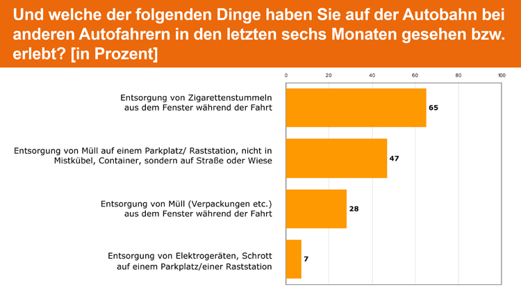 Verschmutzung auf Autobahnen Chart Report_Seite_08_welche gesehen