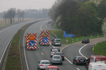 Wiederfreigabe Autobahn A 57 Dormagen nach Vollsperrung5