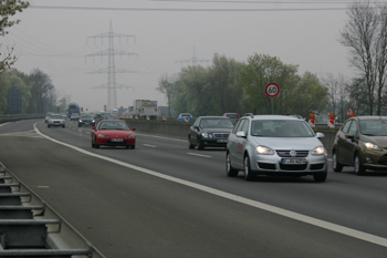 Wiederfreigabe Autobahn A 57 Dormagen nach Vollsperrung 00