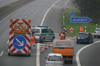 Wiederfreigabe Autobahn A 57 Dormagen nach Vollsperrung 35