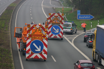 Wiederfreigabe Autobahn A 57 Dormagen nach Vollsperrung 48