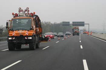 Wiederfreigabe Autobahn A 57 Dormagen nach Vollsperrung 74