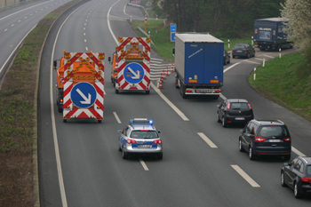 Wiederfreigabe Autobahn A 57 Dormagen nach Vollsperrung 77