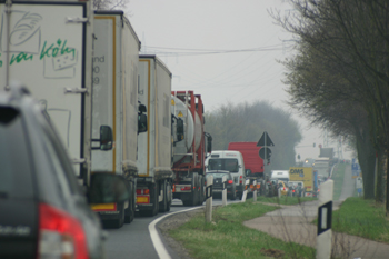 Wiederfreigabe Autobahn A 57 Dormagen nach Vollsperrung 90