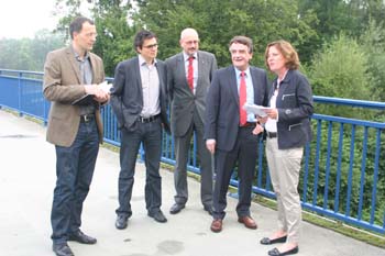 Winfried Pudenz NRW-Verkehrsminister Michael Groschek Elfriede Sauerwein-Braksiek8