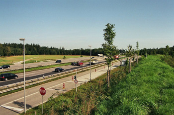 aufgegebene Autobahnplanung Bauvorleistung Autobahnkreuz Grasbrunn A993 A99 München Neukeferloh Putzbrunn_3