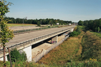 aufgegebene Autobahnplanung Bauvorleistung Autobahnkreuz Grasbrunn A993 A99 München Neukeferloh Putzbrunn_6