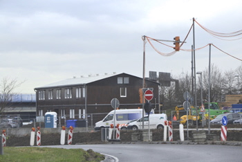 A1 Autobahnrheinbrücke Baubeginn Autobahnbaustelle 07