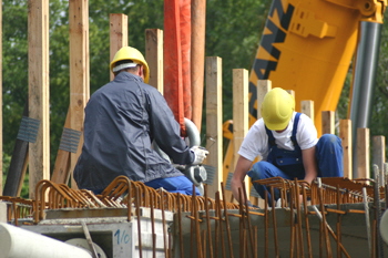 A3 Autobahn Brückenarbeiten Überführung Brückenträger Schwerlastkran Brückenbau6