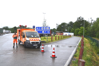 A40 Duschen fr Lkw-Fahrer Autobahn Parkplatz Duschcontainer Logistikbranche Lieferketten 60