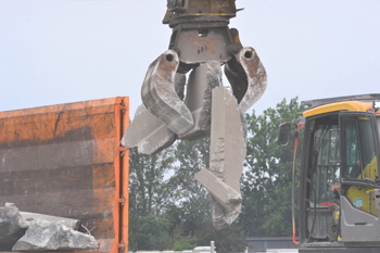 A40 Ruhrschnellweg Autobahn Vollsperrung Bochum Rückbau Betongleitwand 40