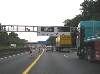 A40 Ruhrschnellweg Autobahn Vollsperrung Bochum Schlachthofbrüc