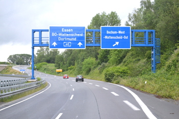 A448 A40 Autobahndreieck Bochum-West Verkehrsfreigabe Donezk-Ring Bochumer Lösung 81