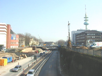 A59 Autobahnausbau Duisburg Hauptbahnhof Portsmouthplatz 3