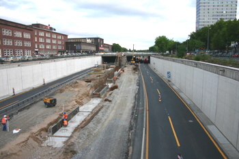 A59 Autobahnbaustelle 6340