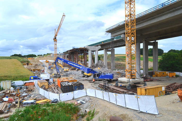 A7 Unterfranken eingestürzte Autobahnbrücke Schraudenbachtalbrücke 12