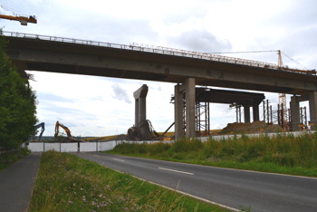 A7 eingestürzte Autobahnbrücke Schraudenbachtalbrücke Ersatzneubau Werneck Schweinfurt 26