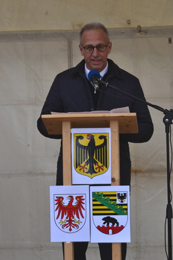 A 14 Autobahnneubau Elbebrücke Seehausen Wittenberge Spatenstich DEGES Dirk Brandenburger 11