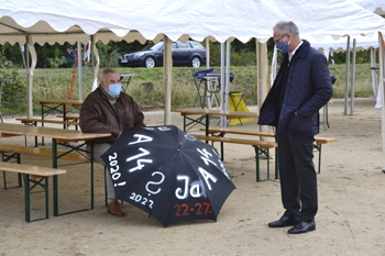 A 14 Autobahnneubau Elbebrücke Seehausen Wittenberge Spatenstich Dirk Brandenburger DEGES 95