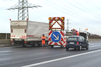 Abbau der Verkehrssicherung auf einer Autobahn 94