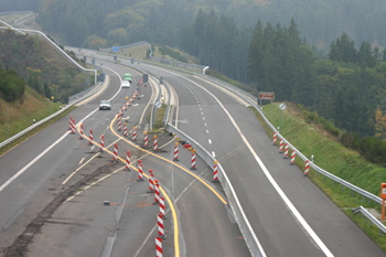 Autobahn A 1 Verkekrsführung 3791