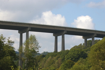 Autobahn A 45 Dortmund - Gießen Talbrücke Rinsdorf  Siegen Wilnsdorf 72