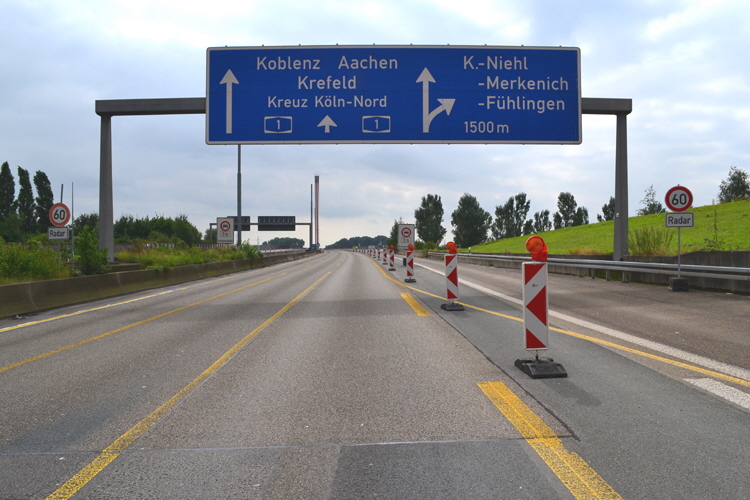 Autobahnbrücke A1 Leverkusen Köln-Merkenich Vollsperrung 42