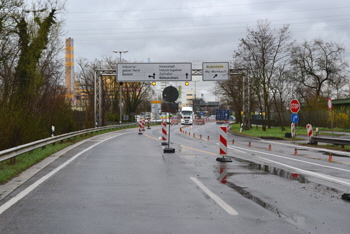Autobahnbrücke Mainz-Mombach - Wiebaden-Schierstein Brückenhebung 63