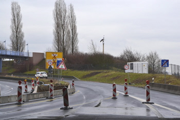 Baubeginn Bundesautobahn A 59 Leverkusen Kampfmittelsondierung 79