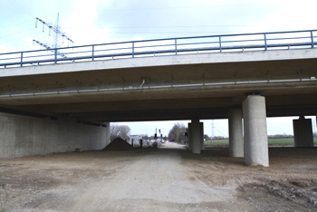 Brckenbrand Ersatzneubau Neue Brcke Autobahn A57 Dormagen Kln Krefeld 62