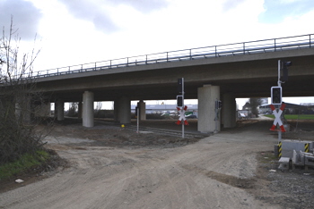 Brckenbrand Ersatzneubau Neue Brcke Autobahn A57 Dormagen Kln Krefeld 74