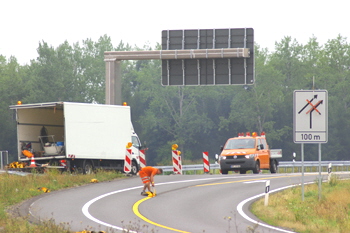 Bundesautobahn A72 Leipzig - Chemnitz Borna Rochlitz Rathendorf Verkehrsfreigabe 25