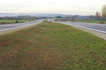Bundesautobahn Neubau A 71 Südharz - Artern DEGES Mittelstreifen