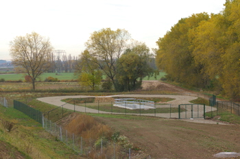 Bundesautobahn Neubau A 71 Südharz - Artern DEGES Regenrückhaltebecke