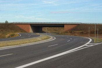 Bundesautobahn Neubau A 71 Südharz Autobahndreieck - Artern Anschlußstelle DEGES Kreuzungsbauwerk