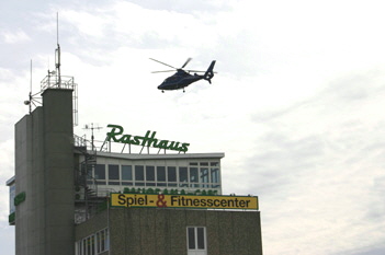 Hubschrauber Bundespolizei A4 Hörselbergumfahrung Verkehrsfreigabe PPP - Projekt 0849