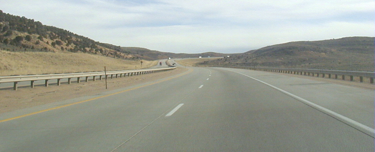 Interstate I-80 Lincoln Highway USA Autobahn Amerika Wyoming 37